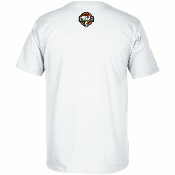 NBA Men Cleveland Cavaliers adidas Noches EneBeA TShirt White->nba t-shirts->Sports Accessory